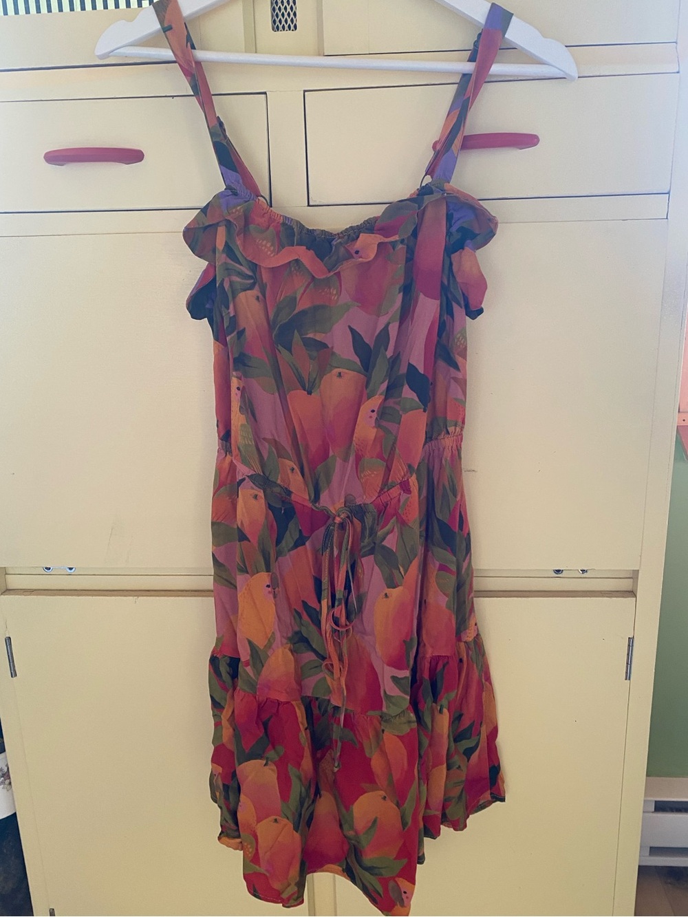 FARM Rio Mango/Parrot Mini Dress